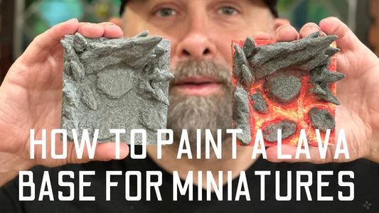 How to Paint a Lava Base for Miniatures in 6 EASY and QUICK Steps